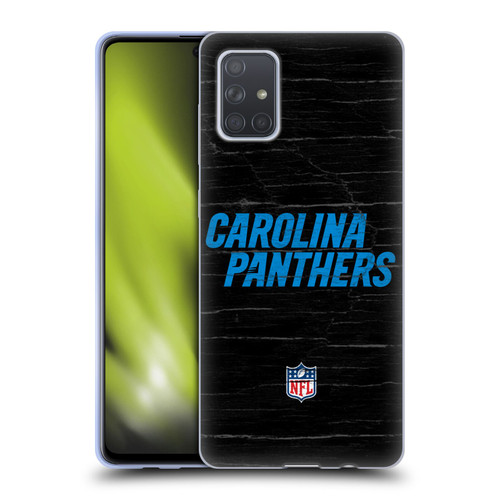 NFL Carolina Panthers Logo Distressed Look Soft Gel Case for Samsung Galaxy A71 (2019)