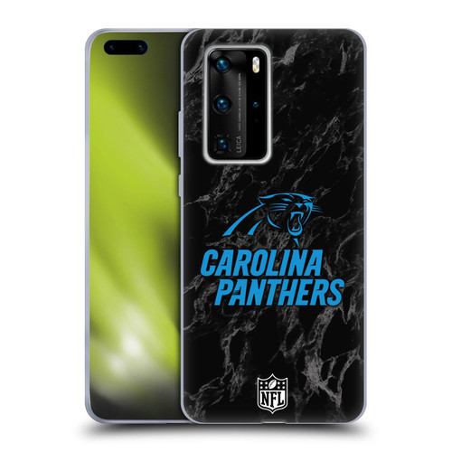 NFL Carolina Panthers Graphics Coloured Marble Soft Gel Case for Huawei P40 Pro / P40 Pro Plus 5G