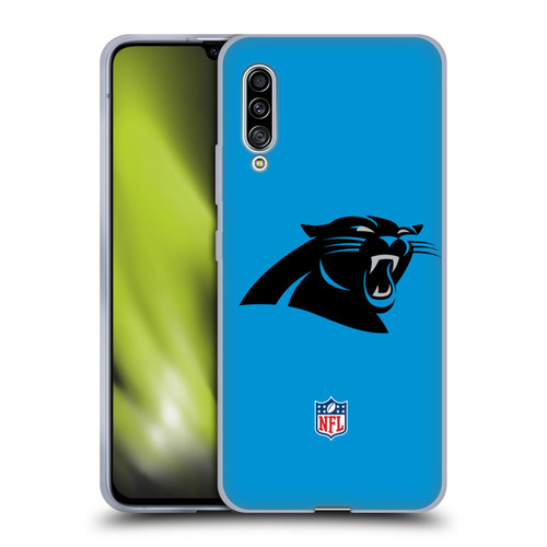 NFL Carolina Panthers Logo Plain Soft Gel Case for Samsung Galaxy A90 5G (2019)