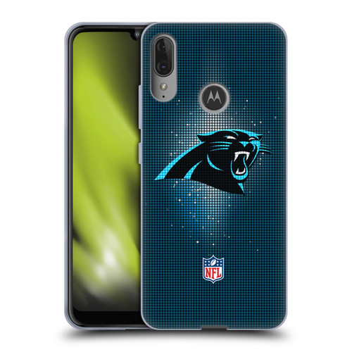 NFL Carolina Panthers Artwork LED Soft Gel Case for Motorola Moto E6 Plus