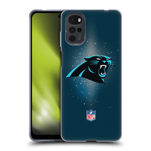 NFL Carolina Panthers Artwork LED Soft Gel Case for Motorola Moto G22