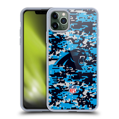 NFL Carolina Panthers Graphics Digital Camouflage Soft Gel Case for Apple iPhone 11 Pro Max
