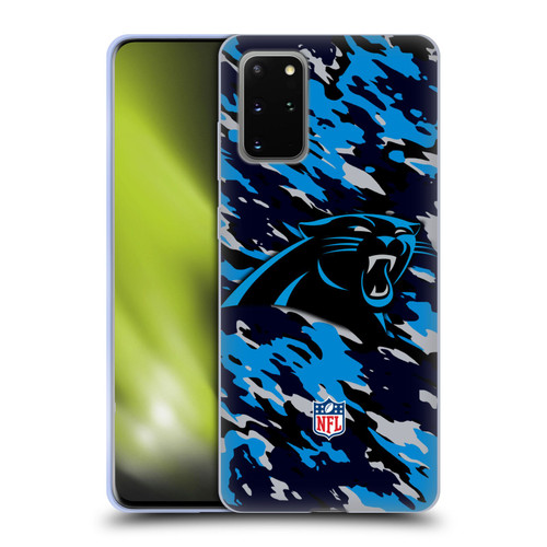 NFL Carolina Panthers Logo Camou Soft Gel Case for Samsung Galaxy S20+ / S20+ 5G
