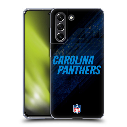 NFL Carolina Panthers Logo Blur Soft Gel Case for Samsung Galaxy S21 FE 5G