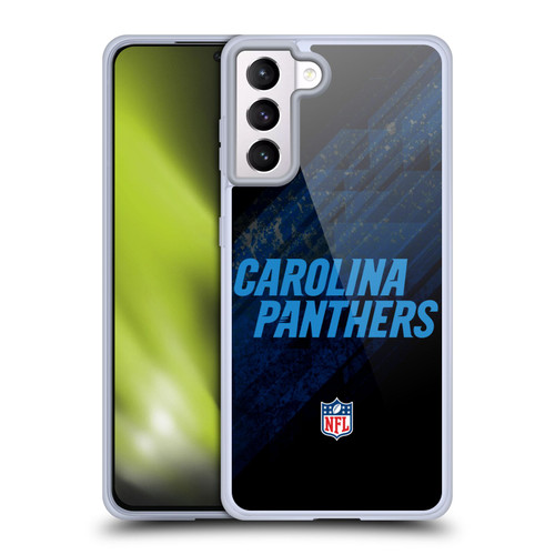 NFL Carolina Panthers Logo Blur Soft Gel Case for Samsung Galaxy S21+ 5G