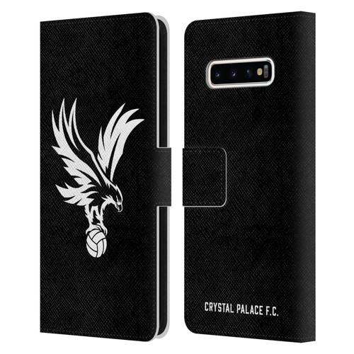 Crystal Palace FC Crest Eagle Grey Leather Book Wallet Case Cover For Samsung Galaxy S10+ / S10 Plus