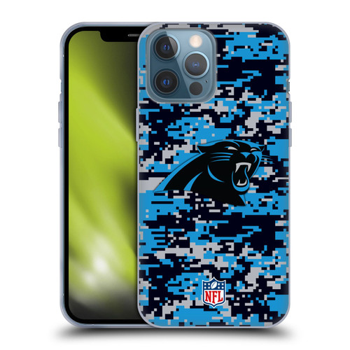NFL Carolina Panthers Graphics Digital Camouflage Soft Gel Case for Apple iPhone 13 Pro Max