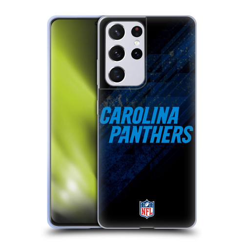 NFL Carolina Panthers Logo Blur Soft Gel Case for Samsung Galaxy S21 Ultra 5G