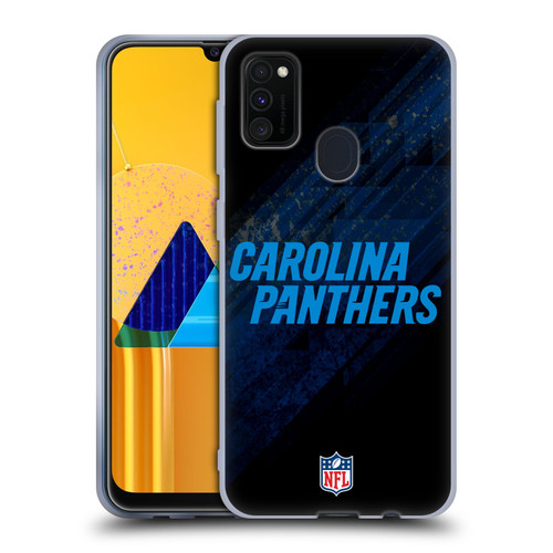 NFL Carolina Panthers Logo Blur Soft Gel Case for Samsung Galaxy M30s (2019)/M21 (2020)