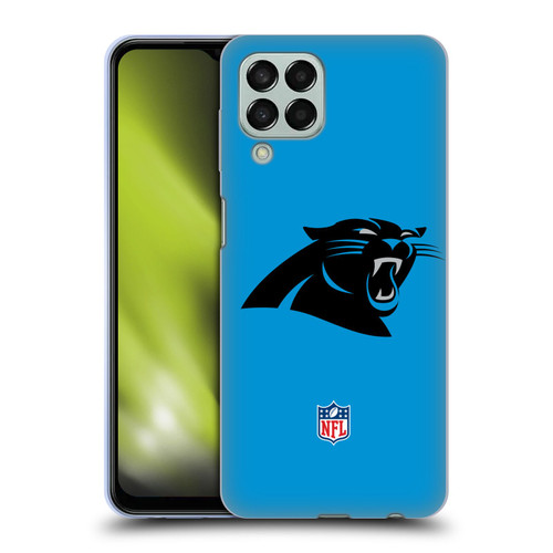 NFL Carolina Panthers Logo Plain Soft Gel Case for Samsung Galaxy M33 (2022)