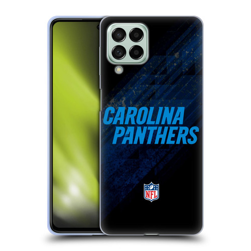 NFL Carolina Panthers Logo Blur Soft Gel Case for Samsung Galaxy M53 (2022)