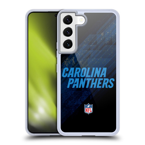 NFL Carolina Panthers Logo Blur Soft Gel Case for Samsung Galaxy S22 5G
