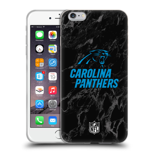 NFL Carolina Panthers Graphics Coloured Marble Soft Gel Case for Apple iPhone 6 Plus / iPhone 6s Plus