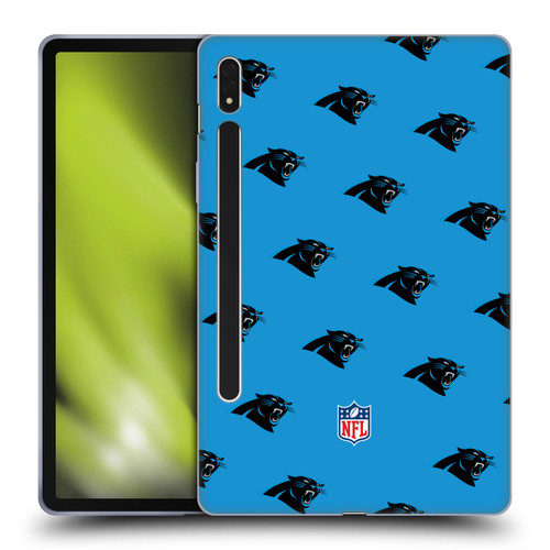 NFL Carolina Panthers Artwork Patterns Soft Gel Case for Samsung Galaxy Tab S8