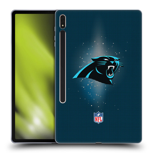 NFL Carolina Panthers Artwork LED Soft Gel Case for Samsung Galaxy Tab S8 Plus