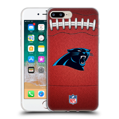NFL Carolina Panthers Graphics Football Soft Gel Case for Apple iPhone 7 Plus / iPhone 8 Plus