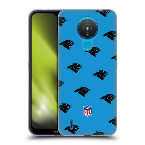 NFL Carolina Panthers Artwork Patterns Soft Gel Case for Nokia 1.4
