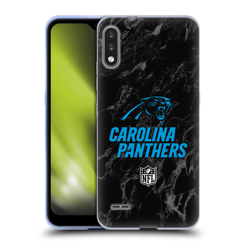 NFL Carolina Panthers Graphics Coloured Marble Soft Gel Case for LG K22