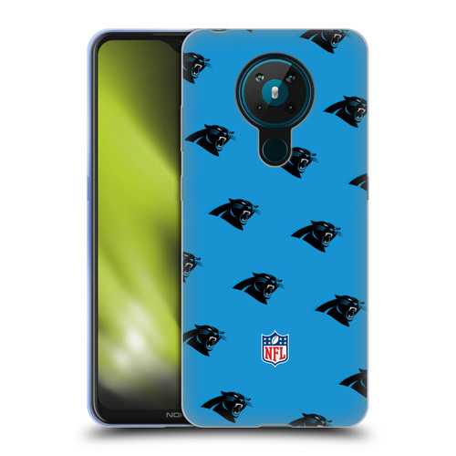 NFL Carolina Panthers Artwork Patterns Soft Gel Case for Nokia 5.3