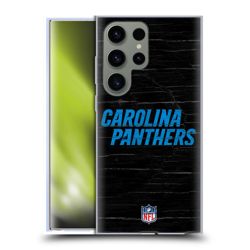 NFL Carolina Panthers Logo Distressed Look Soft Gel Case for Samsung Galaxy S23 Ultra 5G