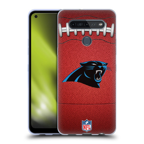 NFL Carolina Panthers Graphics Football Soft Gel Case for LG K51S