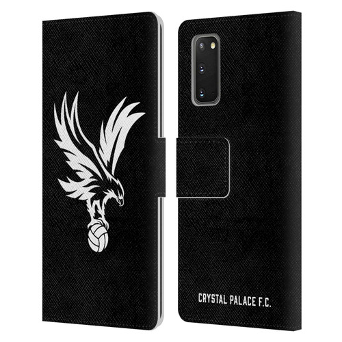 Crystal Palace FC Crest Eagle Grey Leather Book Wallet Case Cover For Samsung Galaxy S20 / S20 5G