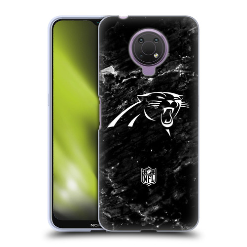 NFL Carolina Panthers Artwork Marble Soft Gel Case for Nokia G10