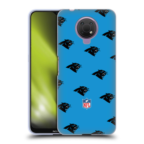 NFL Carolina Panthers Artwork Patterns Soft Gel Case for Nokia G10