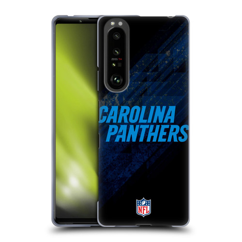 NFL Carolina Panthers Logo Blur Soft Gel Case for Sony Xperia 1 III