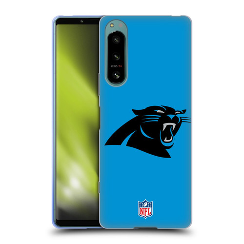 NFL Carolina Panthers Logo Plain Soft Gel Case for Sony Xperia 5 IV