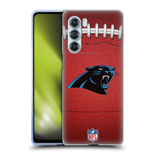 NFL Carolina Panthers Graphics Football Soft Gel Case for Motorola Edge S30 / Moto G200 5G
