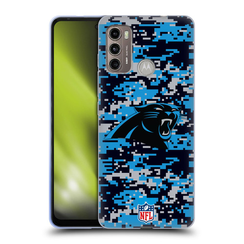 NFL Carolina Panthers Graphics Digital Camouflage Soft Gel Case for Motorola Moto G60 / Moto G40 Fusion