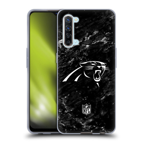 NFL Carolina Panthers Artwork Marble Soft Gel Case for OPPO Find X2 Lite 5G