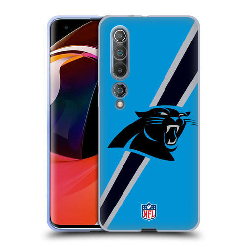 NFL Carolina Panthers Logo Stripes Soft Gel Case for Xiaomi Mi 10 5G / Mi 10 Pro 5G
