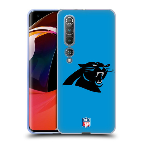 NFL Carolina Panthers Logo Plain Soft Gel Case for Xiaomi Mi 10 5G / Mi 10 Pro 5G