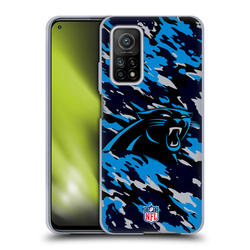 NFL Carolina Panthers Logo Camou Soft Gel Case for Xiaomi Mi 10T 5G