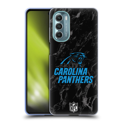 NFL Carolina Panthers Graphics Coloured Marble Soft Gel Case for Motorola Moto G Stylus 5G (2022)