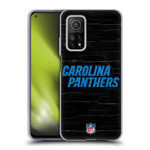 NFL Carolina Panthers Logo Distressed Look Soft Gel Case for Xiaomi Mi 10T 5G