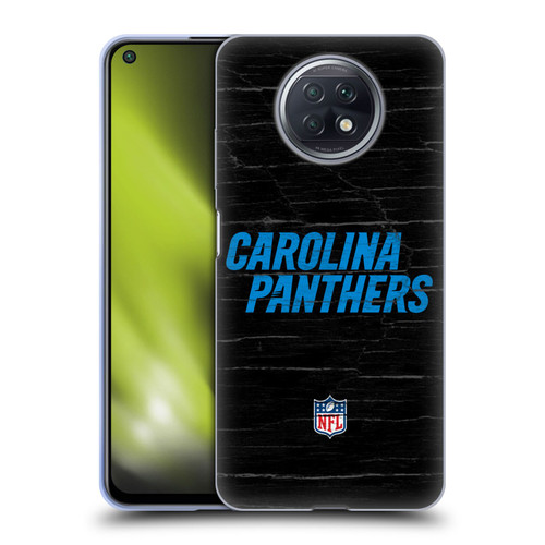 NFL Carolina Panthers Logo Distressed Look Soft Gel Case for Xiaomi Redmi Note 9T 5G