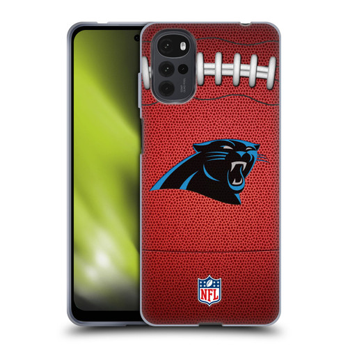NFL Carolina Panthers Graphics Football Soft Gel Case for Motorola Moto G22