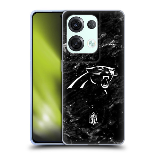 NFL Carolina Panthers Artwork Marble Soft Gel Case for OPPO Reno8 Pro