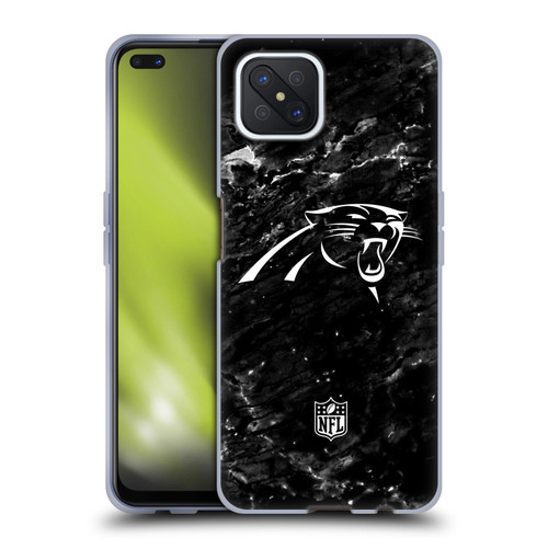 NFL Carolina Panthers Artwork Marble Soft Gel Case for OPPO Reno4 Z 5G