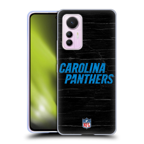 NFL Carolina Panthers Logo Distressed Look Soft Gel Case for Xiaomi 12 Lite