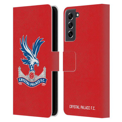 Crystal Palace FC Crest Eagle Leather Book Wallet Case Cover For Samsung Galaxy S21 FE 5G
