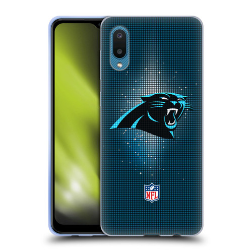NFL Carolina Panthers Artwork LED Soft Gel Case for Samsung Galaxy A02/M02 (2021)