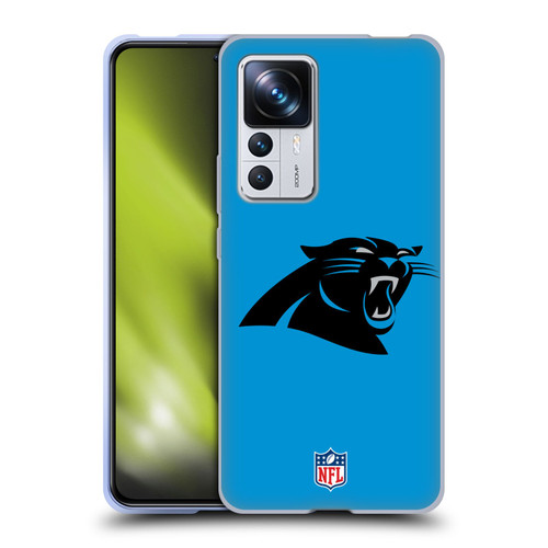 NFL Carolina Panthers Logo Plain Soft Gel Case for Xiaomi 12T Pro