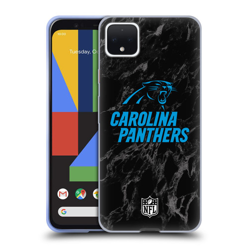 NFL Carolina Panthers Graphics Coloured Marble Soft Gel Case for Google Pixel 4 XL