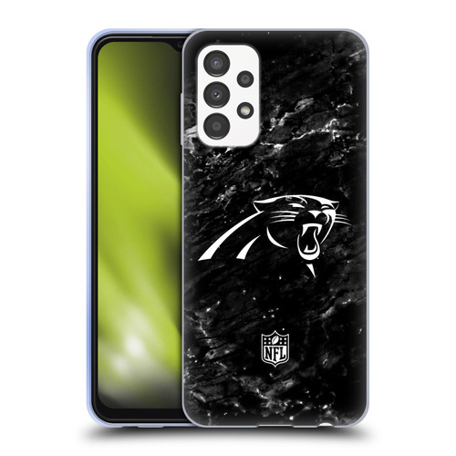 NFL Carolina Panthers Artwork Marble Soft Gel Case for Samsung Galaxy A13 (2022)