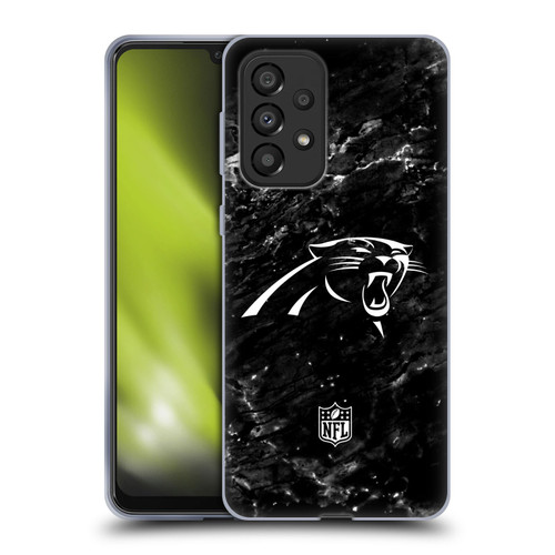 NFL Carolina Panthers Artwork Marble Soft Gel Case for Samsung Galaxy A33 5G (2022)