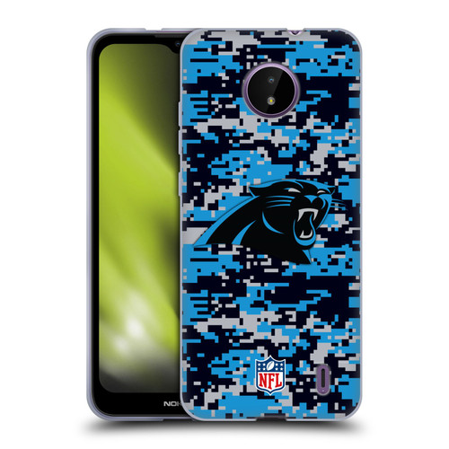 NFL Carolina Panthers Graphics Digital Camouflage Soft Gel Case for Nokia C10 / C20